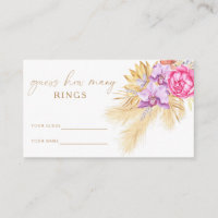 Boho gras - Raad hoeveel ringen bruidsspel