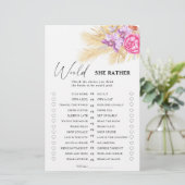 Boho gras - Zal ze liever bruidsdouche-spel (Staand voorkant)