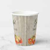 Boho Grateful Thanksgiving Party Herfst Papieren Bekers (Rechts)