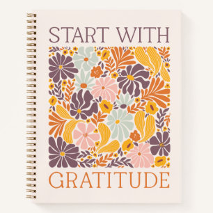 Boho Gratitude Journal – Met de Hand Getekende Her Notitieboek