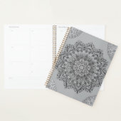 Boho Gray Mandala Esthetische Dagelijkse Planner (Display)