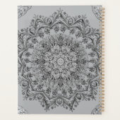 Boho Gray Mandala Esthetische Dagelijkse Planner (Achterkant)