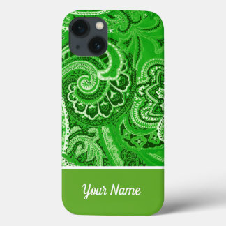 Boho Green Bandanna Case-Mate iPhone Case