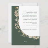 Boho Green Bloemen Happy Kwanzaa Foto Feestdagenkaart (Achterkant)