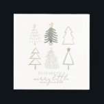 Boho Green Christmas Trees Baby shower Servet<br><div class="desc">Deze leuke boho "vrolijk klein" kerstvakantie jongen baby shower papieren servet beschikt over kerstbomen in de schaduw van groen. Personaliseer het voor uw behoeften. U kunt bijpassende producten vinden in mijn winkel.</div>