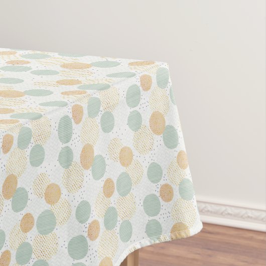 Boho Green en Gold Kerstmis Tafelkleed (Voorbeeld)