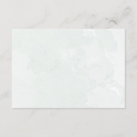 Boho Green Eucalyptus Wedding Details  Informatiekaartje (Achterkant)