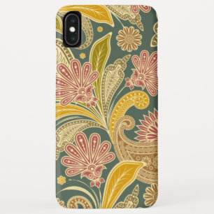 Boho Green, Gold, Red Paisley Case-Mate iPhone Case