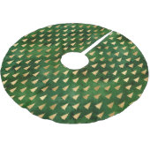 Boho Green Gold Trees kerst Kerstboom Rok (Gekanteld)