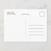 Boho Green Modern Save the Date Aankondigingskaart (Achterkant)