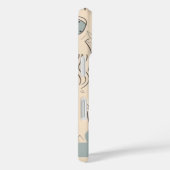 Boho Green Peach gepersonaliseerd Case-Mate iPhone Case (Achterkant / Rechts)