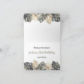 Boho Green Sage Wild One Dank je gevouwen Kaart (Binnen)