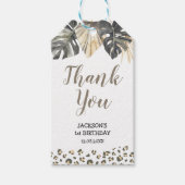 Boho Green Sage Wild One Dank u Label Cadeaulabel (Voorkant)