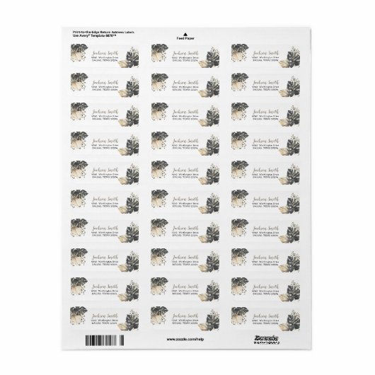 Boho Green Sage Wild One Verjaardagsadreslabel Etiket (Full Sheet)