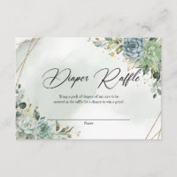 Boho green succulents eucalyptus foliage gold