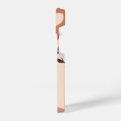 Boho Green Terracotta Monogram iPhone Hoesje (Linkerkant)