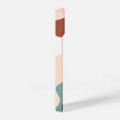 Boho Green Terracotta Monogram iPhone Hoesje (Rechterkant)