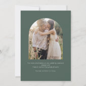 Boho Green Two Photo Wedding Save The Date (Achterkant)