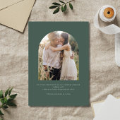 Boho Green Two Photo Wedding Save The Date
