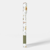 Boho Green Watercolor Wildflower Name Case-Mate iPhone Case (Achterkant / Rechts)