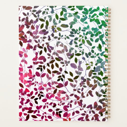 Boho Greenery Apple Teacher Planner (Achterkant)