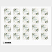 Boho Greenery Bedankt Stickers Goud Bruiloft (Vel)