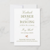 Boho Greenery-behuizing RSVP Kaartje (Voorkant)