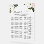Boho Greenery Bloemen Trouwstoelen Acryl Grafiek Acryl Bord (Hoek)