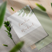 Boho Greenery Botanical Wedding Kaart
