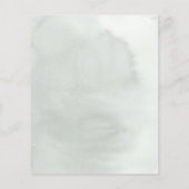 Boho Greenery en Eucalyptus Leaves Wedding Menu (Achterkant)