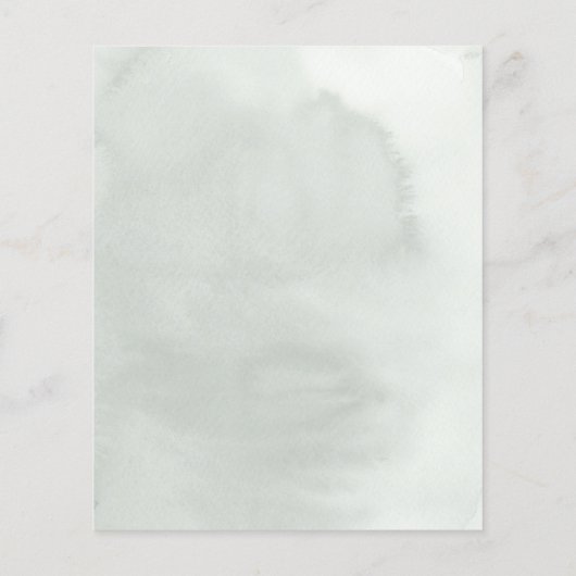 Boho Greenery en Eucalyptus Leaves Wedding Menu (Achterkant)