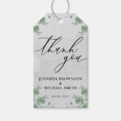 Boho Greenery Eucalyptus Botanical Love Bedankt Cadeaulabel (Voorkant)