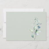 Boho Greenery Eucalyptus Couples Shower Invitation Kaart (Achterkant)