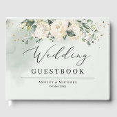 Boho Greenery Eucalyptus en Gouden Gastboek Gastenboek (Voorkant)