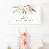 Boho Greenery Eucalyptus Vrijgezellenfeest Banner (Insitu)