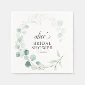 Boho Greenery Eucalyptus Vrijgezellenfeest Servet (Voorkant)