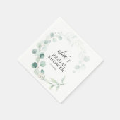 Boho Greenery Eucalyptus Vrijgezellenfeest Servet (Hoek)