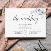 Boho Greenery Eucalyptus Wedding Kaart