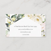 Boho Greenery Floral Lijst Afstuderen Naam Kaart Contactkaartje (Achterkant)