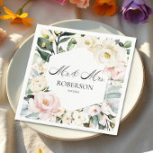 Boho Greenery Floral Lijst bruiloft Servet