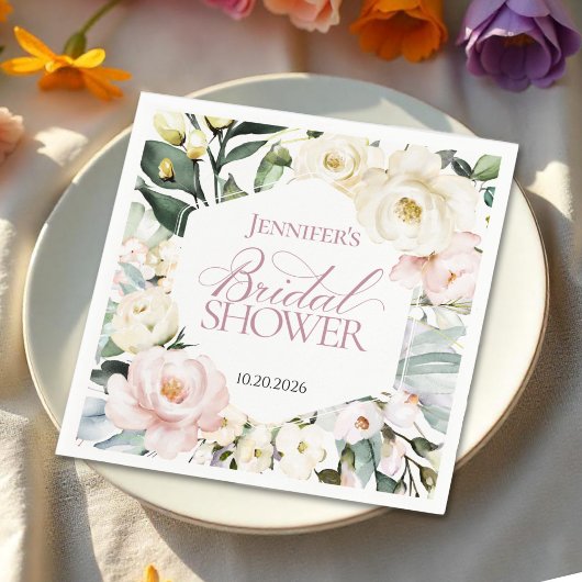 Boho Greenery Floral Lijst bruiloft Servet