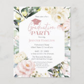 Boho Greenery Floral Lijst Foto Afstudeerfeest (Voorkant)