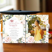 Boho Greenery Floral Lijst Foto Afstudeerfeest