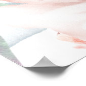 Boho Greenery Floral Lijst Sweet 16 Welkomstbanner Poster (Hoek)