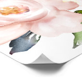 Boho Greenery Floral Lijst Sweet 16 Welkomstbord Poster (Hoek)