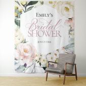 Boho Greenery Floral Lijst Vrijgezellenfeest Achte Wandkleed (In situ)