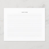 Boho Greenery Floral Vrijgezellenfeest Recept Kaar (Achterkant)