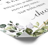 Boho greenery foliage eucalyptus mamma-osa bar sig poster (Hoek)