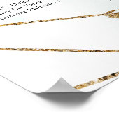 Boho Greenery Gold Geometrische alfabetische zitti Poster (Hoek)