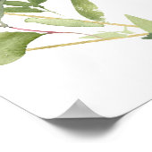 Boho Greenery Heart Vrijgezellenfeest Welkomstteke Poster (Hoek)